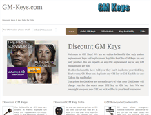 Tablet Screenshot of gm-keys.com